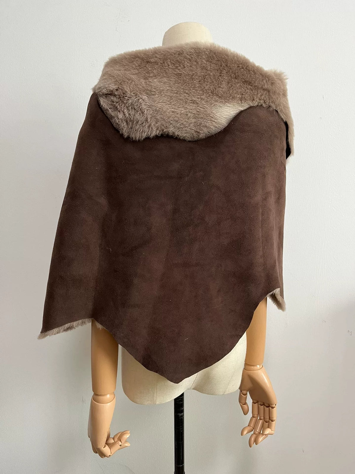 Vivienne Westwood Sheepskin Shawl One-Piece Large Button