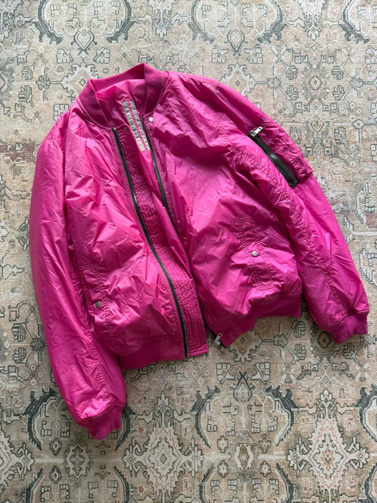 Rick Owens Pink Padded Jacket