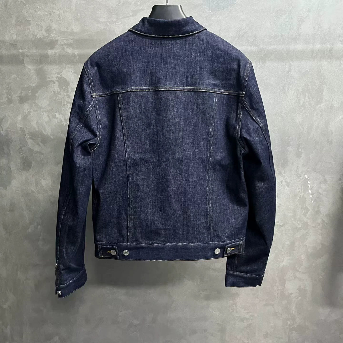 Dior Blue Collared Single-Breasted Jacket