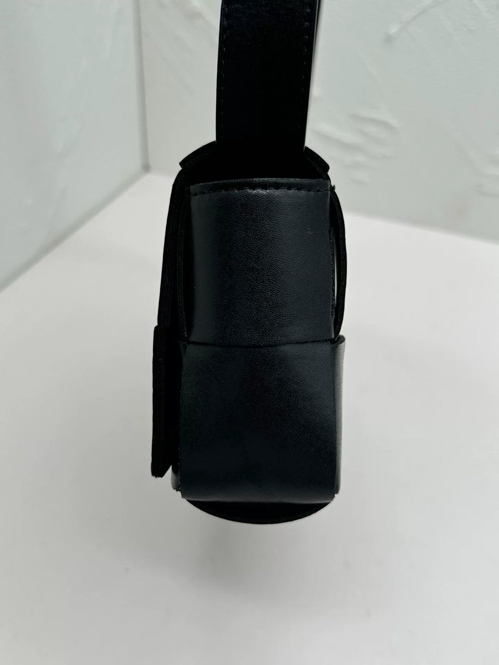 Bottega Veneta Black Lambskin Woven Belt Bag
