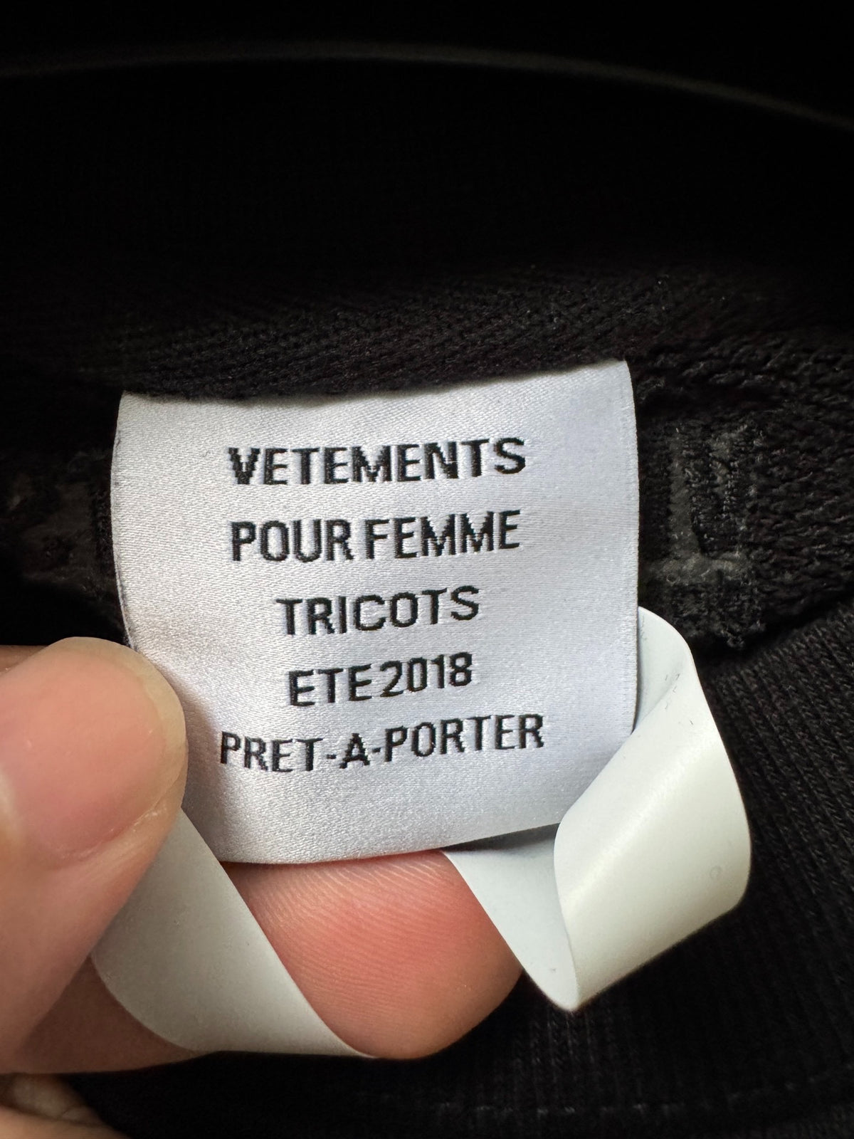 Vetements Unskinny Hoodie